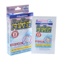 Dán hạ sốt Byebye Fever Sơ Sinh H/3gói*2lá Hồng Hisamitsu