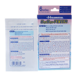 Dán hạ sốt Byebye Fever Sơ Sinh H/3gói*2lá Hồng Hisamitsu
