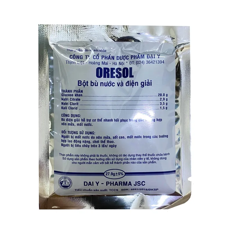 Oresol 1lít bạc Đại Y