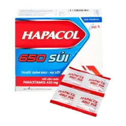 Hapacol 650mg Sủi (H/4*4v) Hậu Giang
