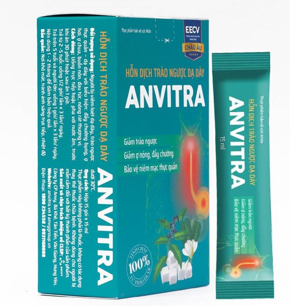 Anvitra (H/15gói*15ml) Xanh Gel Dạ dày Anvy