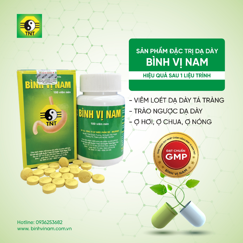 Bình vị nam 450mg L/100v Nén Hà Nội