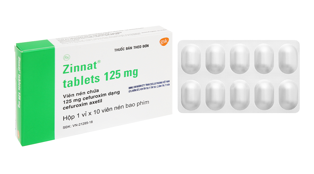Zinnat 125mg (H/1*10v) Anh